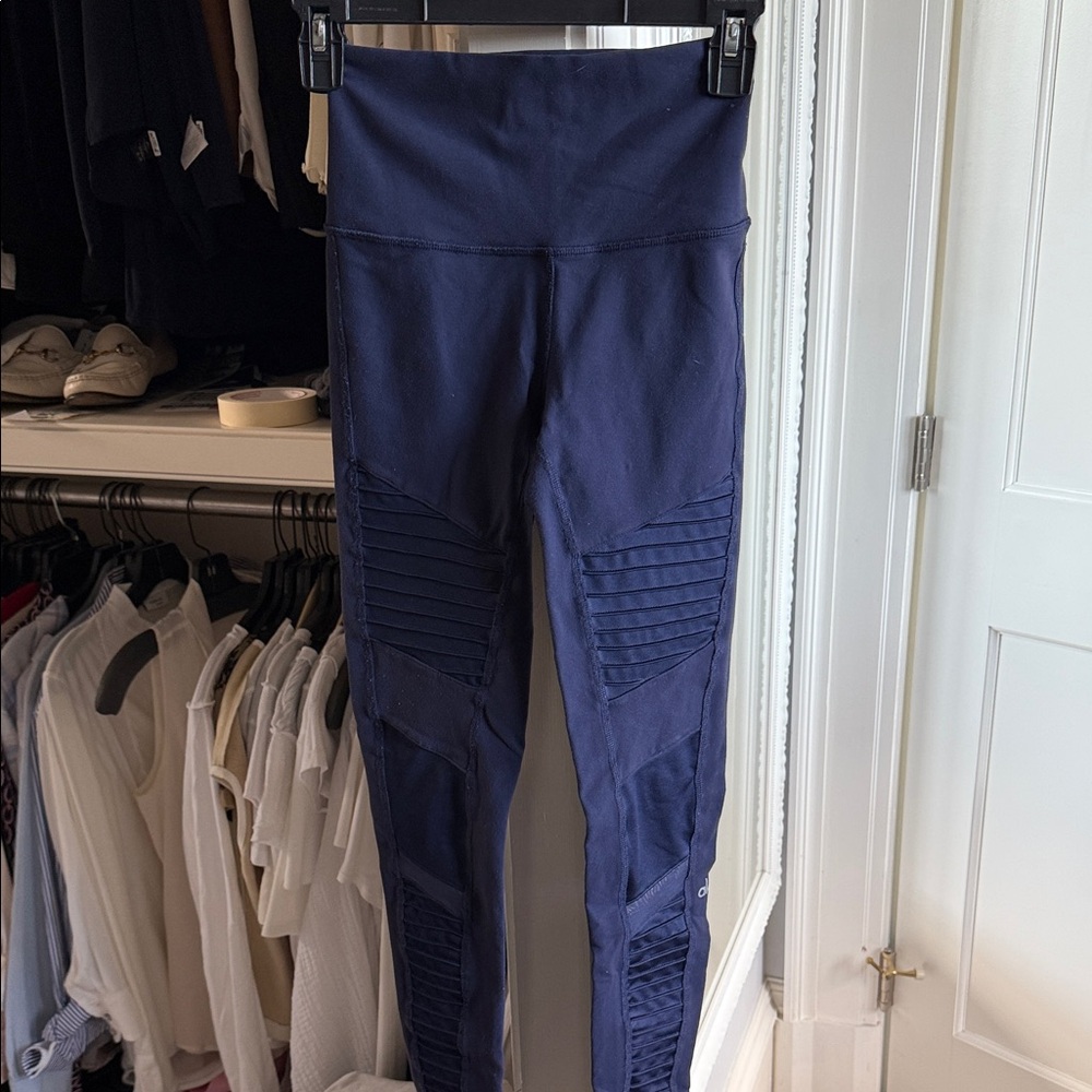 ALO Yoga Navy High-Waisted Leggings